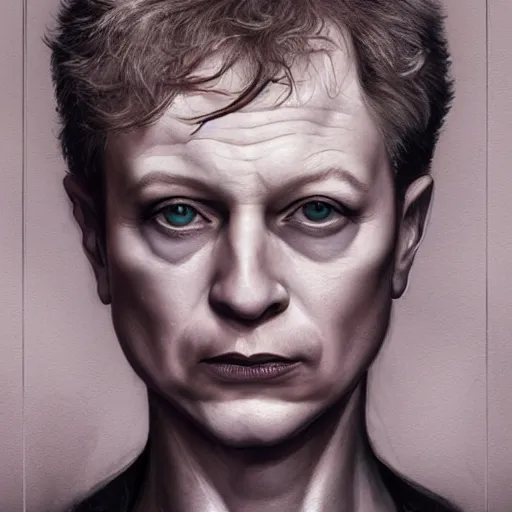 Image similar to danny elfman character portrait, lean face, cinematic lighting, glowing grey eyes, hyper - detailed, 4 k, high resolution, in the style of charlie bowater, tom bagshaw, single face, symmetrical, headshot photograph, insanely detailed and intricate, beautiful, elegant, watercolor, cinematic, portrait, raphaelite, headroom, pierre - auguste renoir