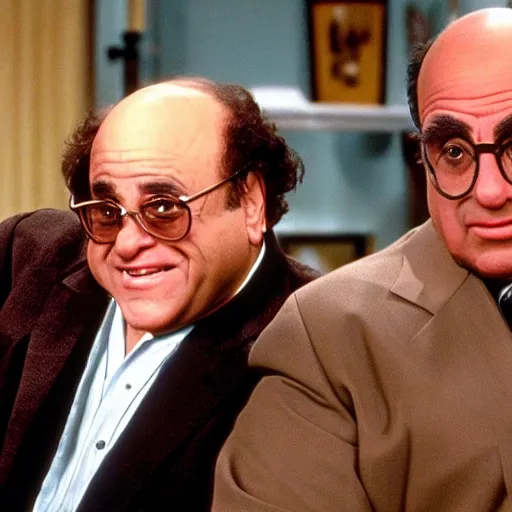 Prompt: danny devito guest starring on the tv show seinfeld, 4 k detail
