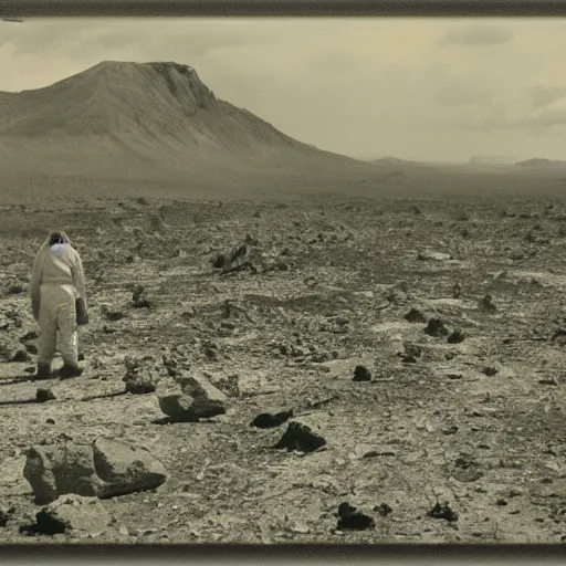 Image similar to old lost photo taken on an unknown planet