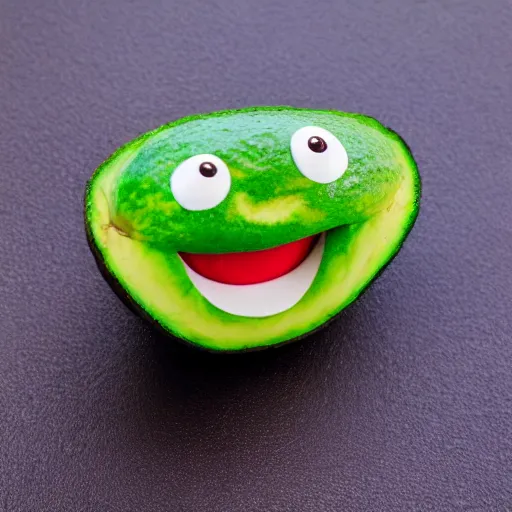 Prompt: friendly avacado with a smile, highly detailed, extremely high quality, hd, 4 k, 8 k, professional photographer, 4 0 mp, lifelike, top - rated, award winning, realistic, detailed lighting, detailed shadows, sharp, no blur, edited, corrected, trending