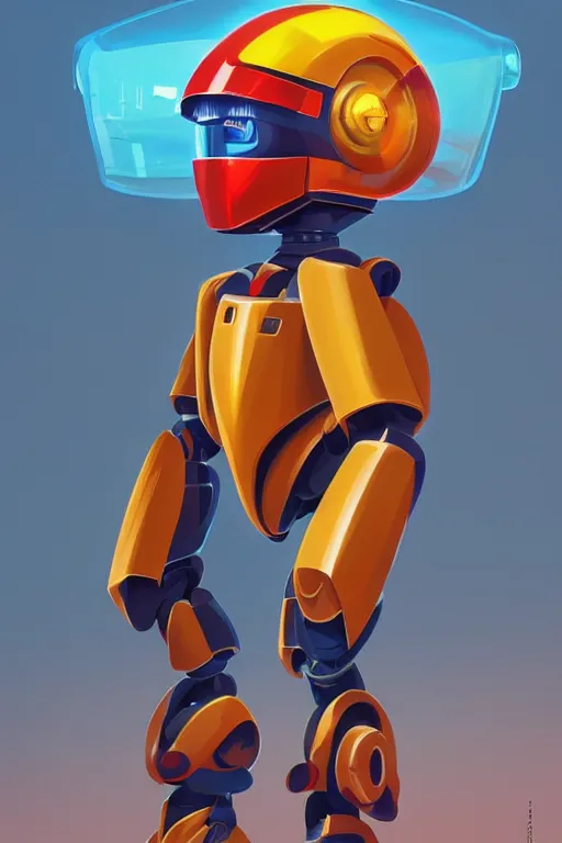 Image similar to metabots medabots medarotto medarot robot minimalist comics helmet mask neon cybereye, behance hd by jesper ejsing, by rhads, makoto shinkai and lois van baarle, ilya kuvshinov, rossdraws global illumination ray tracing hdr radiating a glowing aura