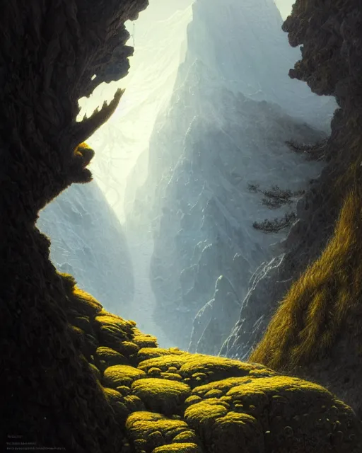 Image similar to optical illusions of the alpine ecosystem, diffuse lighting, fantasy, intricate, elegant, highly detailed, lifelike, photorealistic, digital painting, artstation, illustration, concept art, smooth, sharp focus, by greg rutkowski, chris tulloch mccabe, valentina remenar and asher duran,