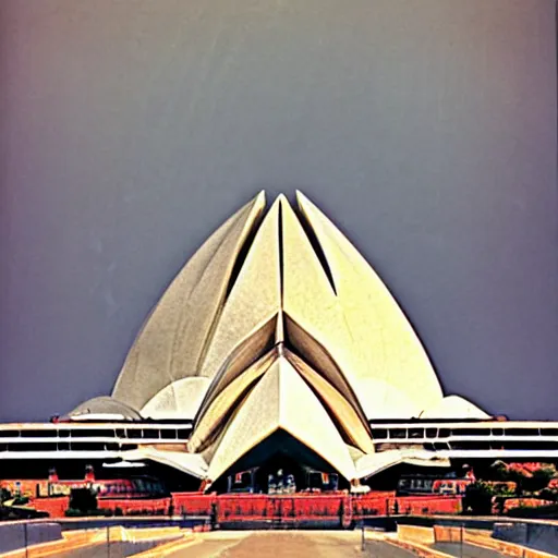 Prompt: futuristic pyramid lotus temple space station with gold, red and white marble panels, by buckminster fuller and syd mead, intricate contemporary architecture, photo journalism, photography, cinematic, national geographic photoshoot