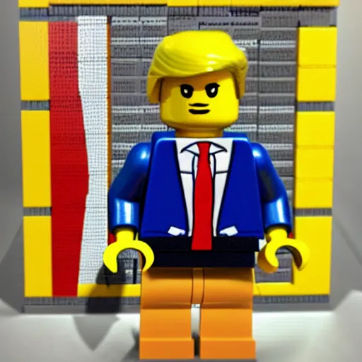 Prompt: lego donald trump