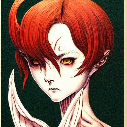 Image similar to prompt : portrait of diablo character painted in miyazaki color style drawn by katsuhiro otomo and takato yamamoto, inspired by fables, china doll face, smooth face feature, intricate oil painting, high detail, sharp high detail, manga and anime 2 0 0 0