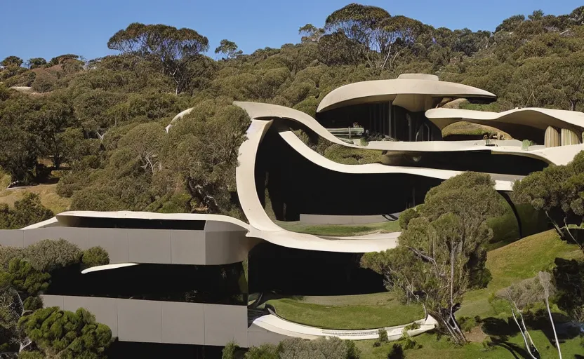 Image similar to an architectural masterpiece by Jorn Utzon and Francesco Borromini