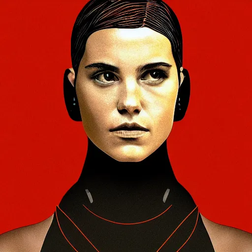 Image similar to Portrait of Ava from Ex-Machina, digital art