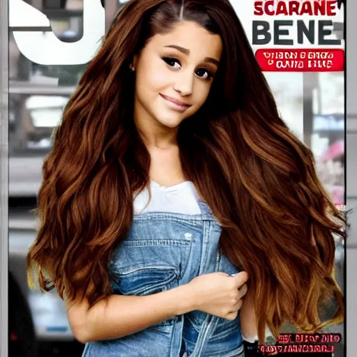 Image similar to ariana grande on a local newspaper