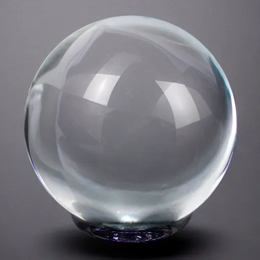 Image similar to clear crystal sphere the size of a planet