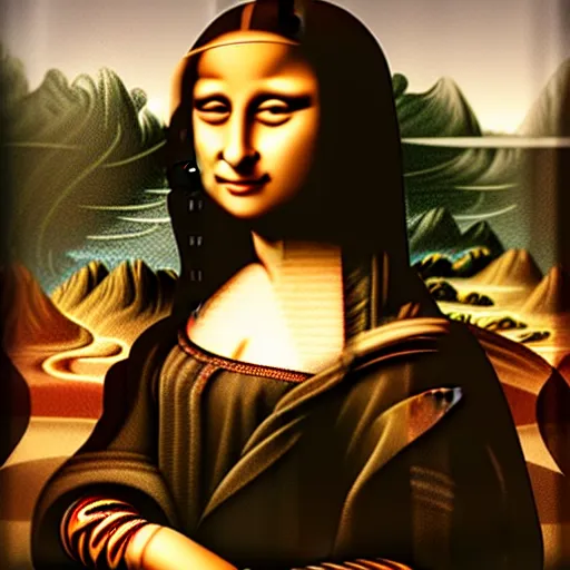 Prompt: doja cat as the Mona Lisa