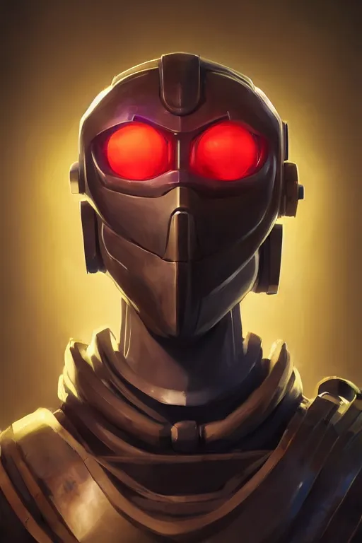 Image similar to epic mask helmet robot ninja portrait stylized as fornite style game design fanart by concept artist gervasio canda, behance hd by jesper ejsing, by rhads, makoto shinkai and lois van baarle, ilya kuvshinov, rossdraws global illumination radiating a glowing aura global illumination ray tracing hdr render in unreal engine 5