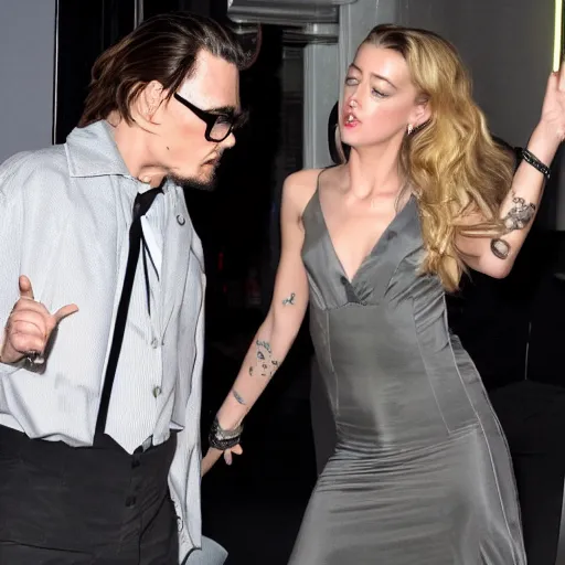 Image similar to amber heard slapping johnny depp