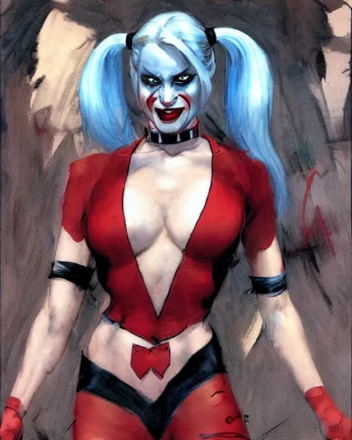 Image similar to harley quinn by steve huston