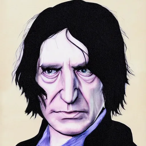 Image similar to severely distorted severus snape