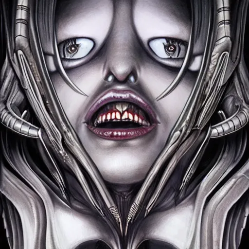 Image similar to giger, by artgerm