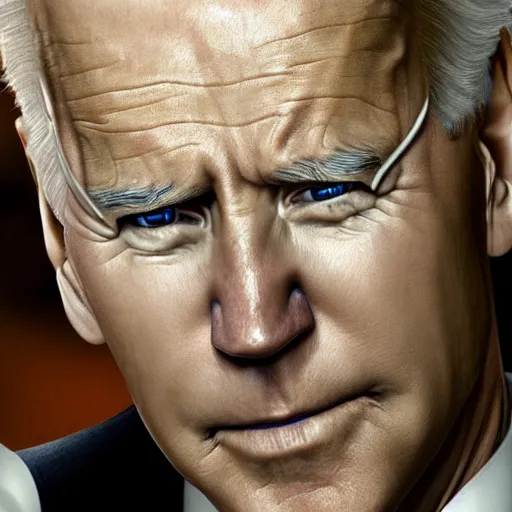 Image similar to joe biden as james bond, hyper realistic, amazing detail digital art, cgsociety, artstation