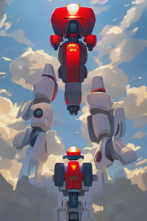 Image similar to metabots medabots medarotto medarot robot minimalist comics, behance hd by jesper ejsing, by rhads, makoto shinkai and lois van baarle, ilya kuvshinov, rossdraws global illumination ray tracing hdr radiating a glowing aura