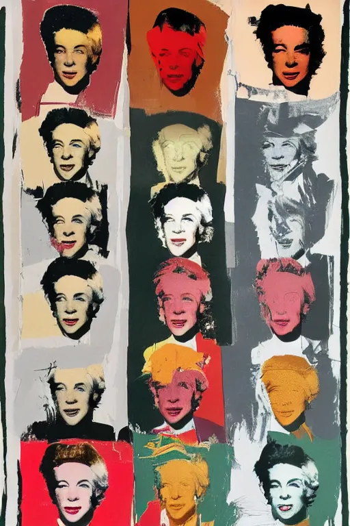 Image similar to andy warhol painted by norman rockwell