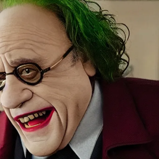 Prompt: A still of Danny Devito in Joker (2019)