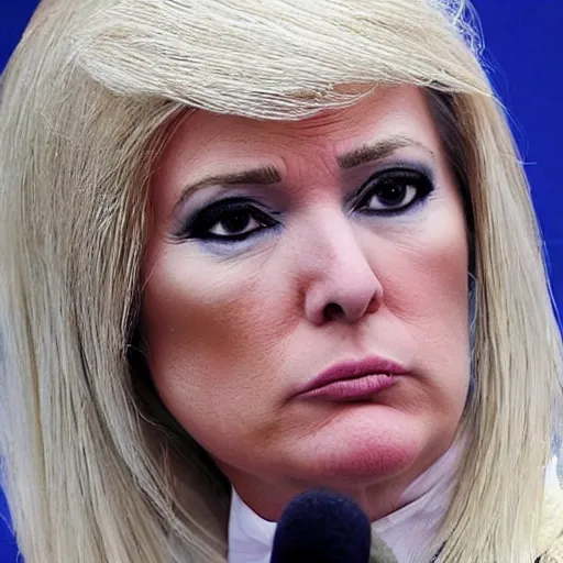 Image similar to female donald trump, photo