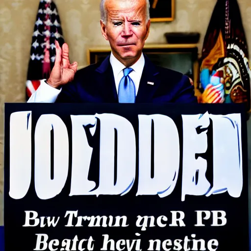 Prompt: joe biden as a thug