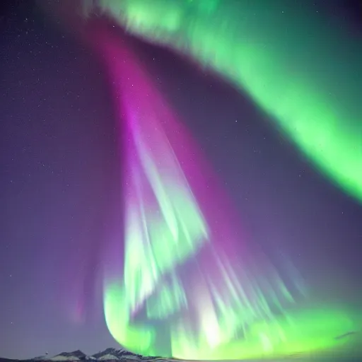 Image similar to Aurora borealis tornado, tornado aurora, twister, glowing plasma tornado