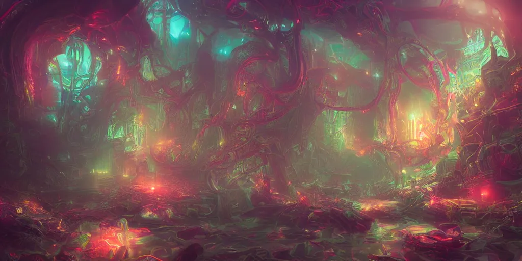 Image similar to dreamscape, artificial nightmares, ross tran, vivid colors, highly detailed sculpture, intricate detailed, ommatidia, 8 k, cinematic atmosphere, post - processing