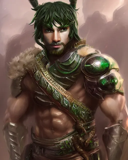 Prompt: portrait of a male warrior, fierce, masculine, ross tran, muted colors, ( green eyes )!!!!!!!!!!!, highly detailed sculpture, intricate detailed, ommatidia, 8 k, cinematic atmosphere