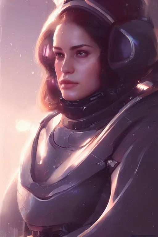 Image similar to Portrait of Jane 9SAJd in a futuristic spacesut highly detailed digital painting artstation concept art by artgerm and greg rutkowski