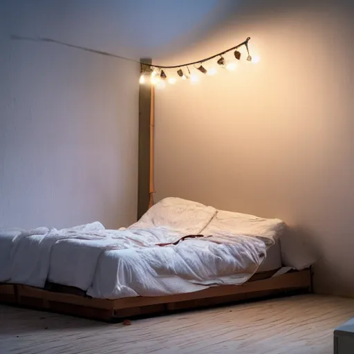 Image similar to a bed made out naan roti porota ikea style studio lighting