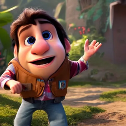 Image similar to ben stiller as a pixar disney character from up ( 2 0 0 9 ), unreal engine, octane render, 3 d render, photorealistic