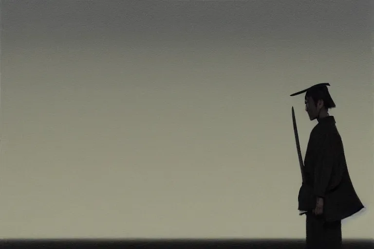 Image similar to samurai with artwork by tim eitel