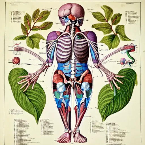 Image similar to anatomical diagram of kirby, by maria sibylla merian