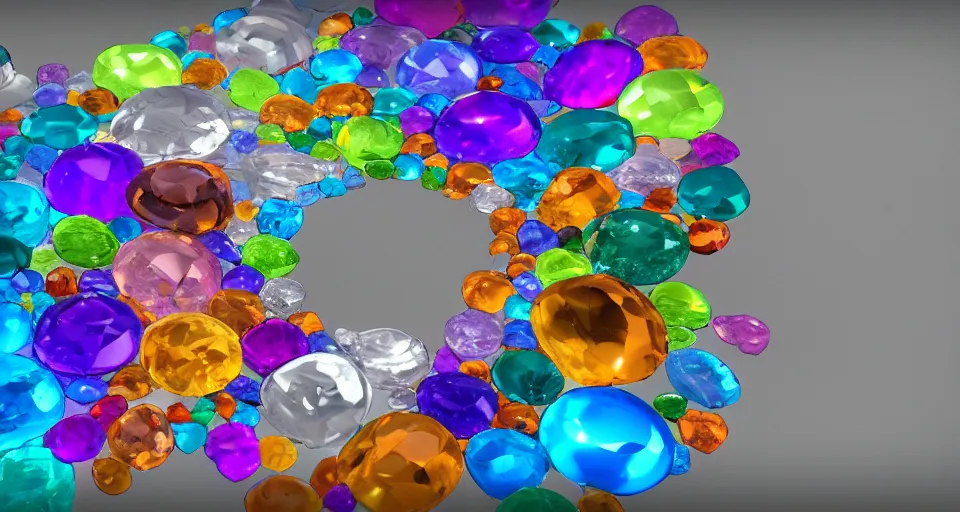 Prompt: gemstones, colorful, refraction, acoustic , highly detailed, 8k post-processing highly detailed, rendered by octane engine