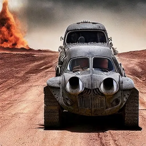 Image similar to a ( ( minion ) ) in the mad max fury road!! still from movie