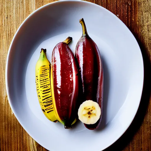 Image similar to banana, food photograph, michelin star restaurant, award winning photo