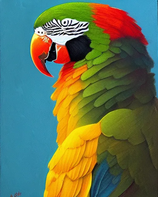 Image similar to parrot, artem chebokha