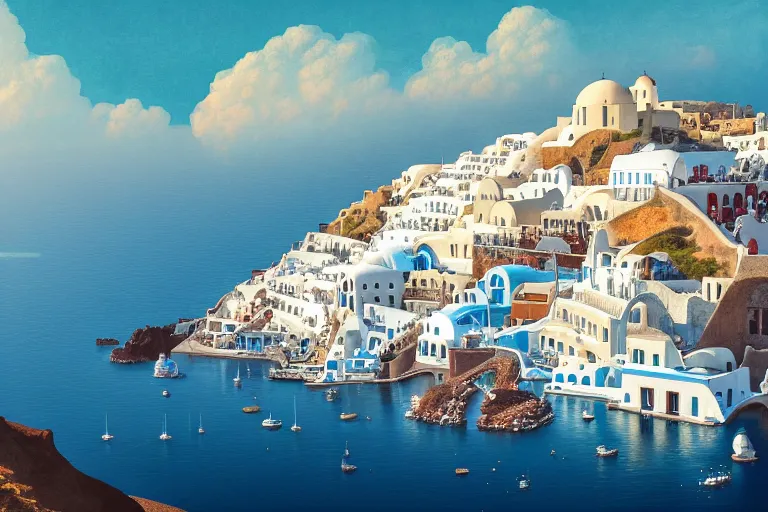 Santorini (Greece) | Depth Effect - Wallpapers Central