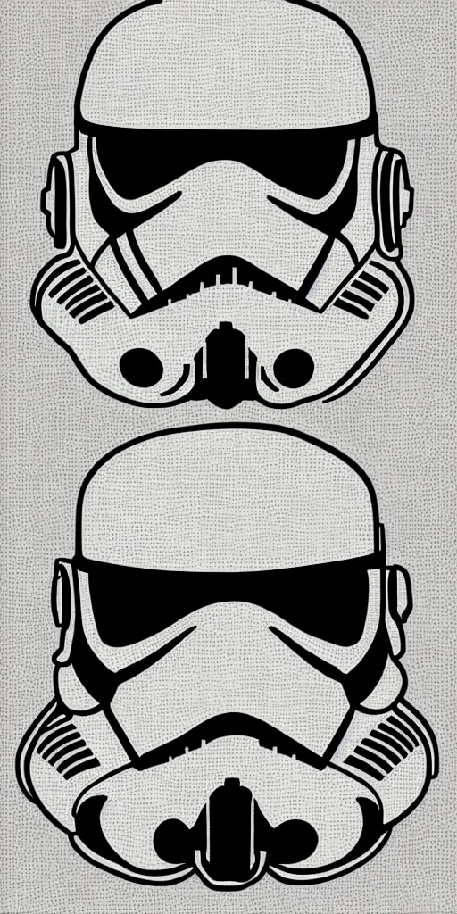 stormtrooper stencil template vector