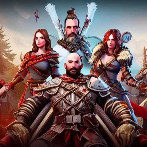 Image similar to divinity original sin 2 movie poster, high detail