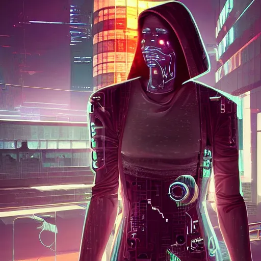 Cyberpunk Reptilian with Neon Eyes Live Wallpaper - download
