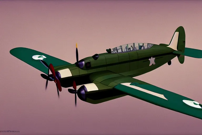 Prompt: Concept art of a retrofuturistic 1930s warplane