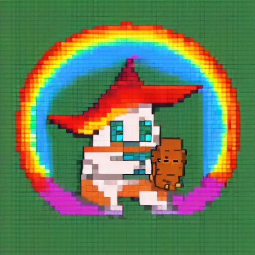 Wizard Cat Pixel Art