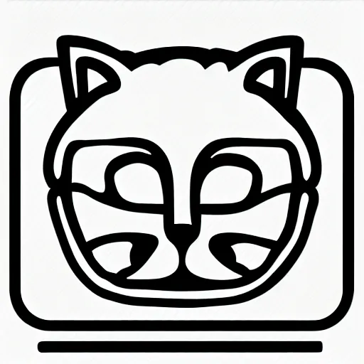 Prompt: icon of a cat dating app