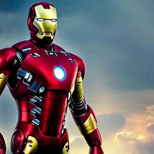 Prompt: iron man suit for ant-man, 4k realistic photo