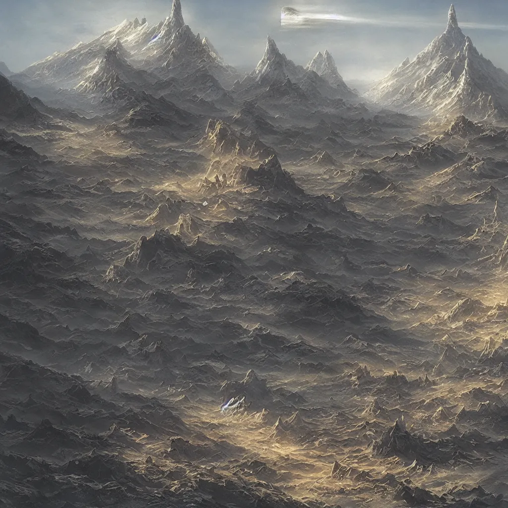 Image similar to chriss foss matte painting