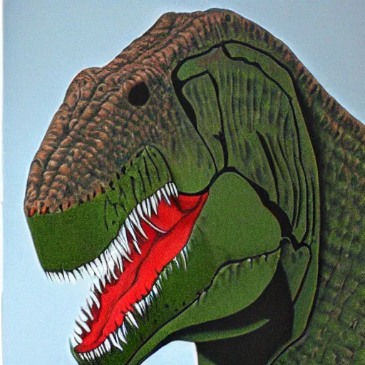 Image similar to a trex portrait