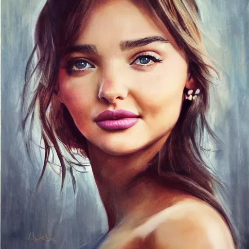 Image similar to Miranda Kerr, portrait, by wlop