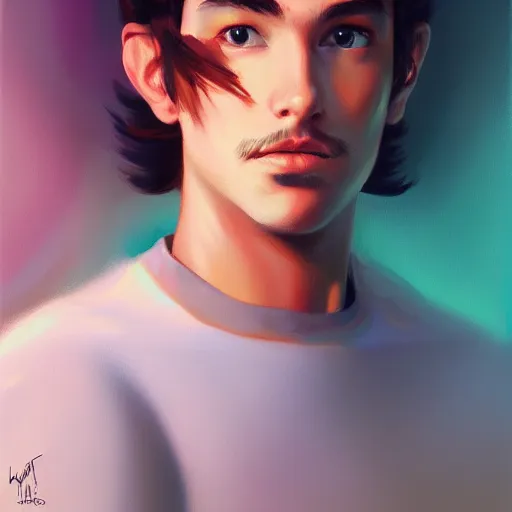 Image similar to a ultradetailed beautiful portrait panting of mario, oil painting, by ilya kuvshinov, greg rutkowski and makoto shinkai, trending on artstation