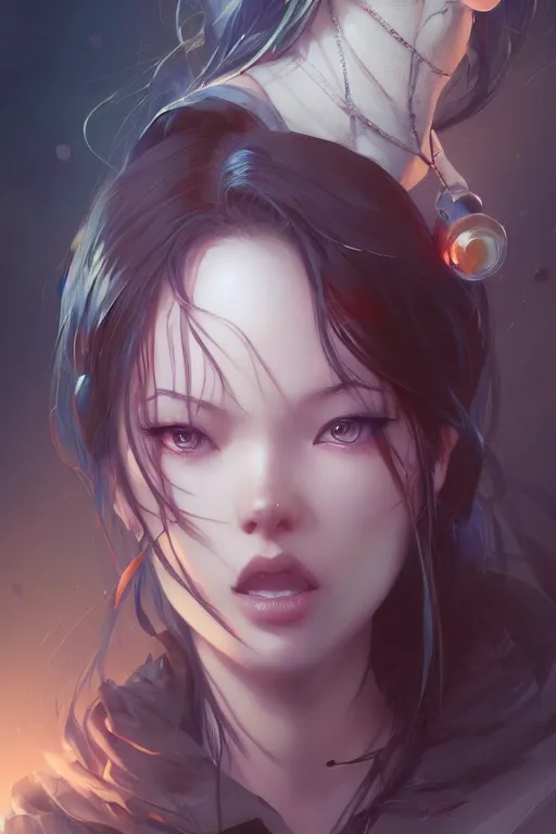 Image similar to frustrated and tired girl, full face, anime, fantastic details, pixiv, hyperdetailed unreal engine, stanley artgerm lau, wlop, rossdraws, james jean marc, simonetti ruan jia and mandy jurgens and artgerm and sakimichan, illustration, digital art, concept art, manga cover